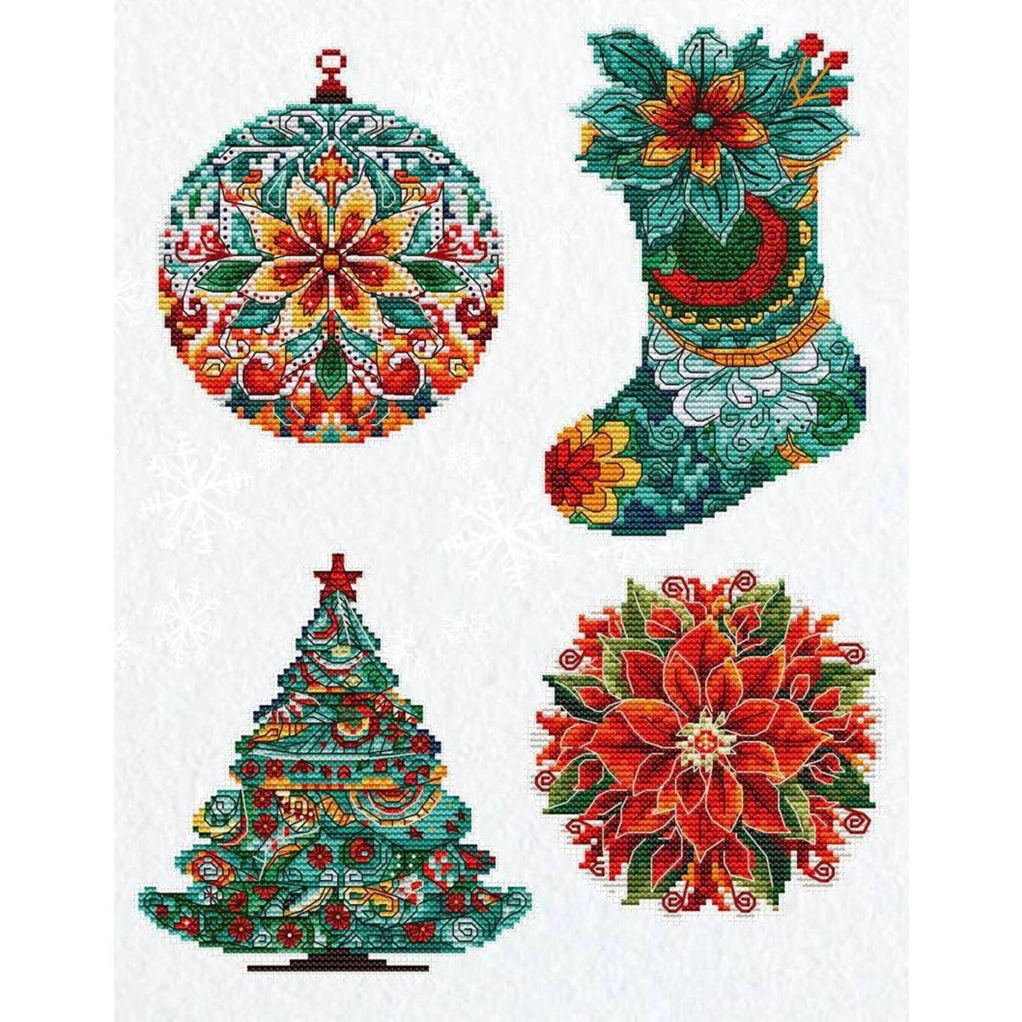 Luca-S Winter Decorations Counted Cross Stitch Kit